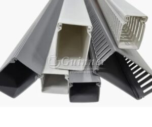 Canaletas de PVC Guinner: modelos Lisa (CL), Recorte Aberto (RA) e Recorte Fechado (RF)
